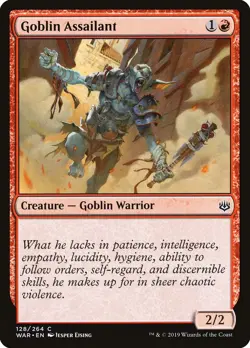 Goblin Assailant (128) – War of the Spark WAR – MTG Magic the Gathering - Image 1