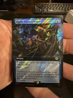 Borne Upon a Wind (Extended Art) (Surge Foil) Lord of the Rings NM 761 - Image 1