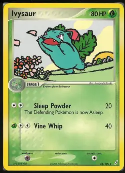 Ivysaur 34/100 Uncommon Crystal Guardians Pokemon NM/LP - Image 1