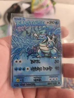Pokemon CCG Turtok Ex Custom CCG Karte In Top Zustand Pokemon China Custom Card - Image 1
