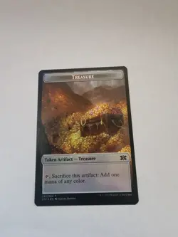 Mtg. Cat Dragon / Treasure Token. Foil. Double Masters 2022. Pack Fresh - Image 2
