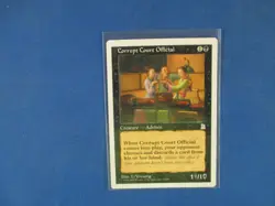 MTG Corrupt Court Official - Portal Three Kingdoms (PTK) NMT - Image 1