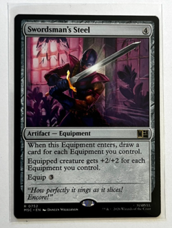 MTG – Marvel Super Heroes – Swordsman's Steel - Rare 0752 - Image 1