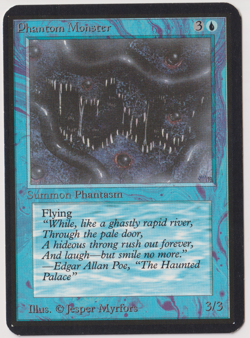 Phantom Monster - MTG Alpha (Uncommon) - Image 1