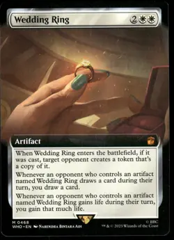 1x Wedding Ring (Extended Art) - Universes Beyond: Doctor Who - NM - MTG - Image 1