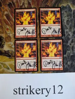 1x Burning Inquiry – Magic 2010 – Double-Signed – MTG - Image 1