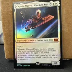 Captain Marvel, Shooting Star FOIL 589 MSC Commander: Marvel MTG Near Mint - Image 2