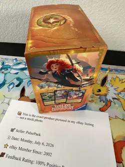 Disney Lorcana TCG Wilds Unknown Illumineer’s Trove 8 Booster Packs Sealed - Image 5