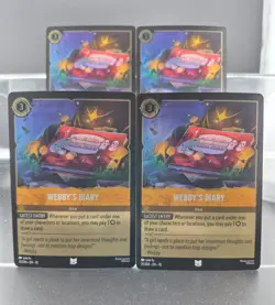 Disney Lorcana Webby's Diary 31/204 Whispers in the Well 4 Cards Foil - Image 1