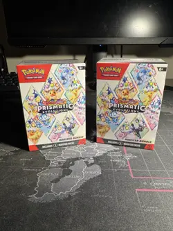NEW SEALED Pokemon 2X TCG Scarlet & Violet Prismatic Evolutions Booster Bundle - Image 1