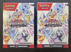2x Pokemon TCG Scarlet & Violet Prismatic Evolutions Booster Bundle - Image 1