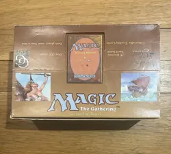 Magic The Gathering Revised 3RD 1994 EMPTY Booster Display Box Open Used - Image 1