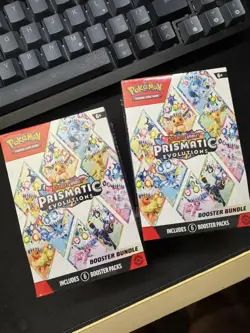 2x Pokemon TCG Scarlet & Violet Prismatic Evolutions Booster Bundle - Image 1