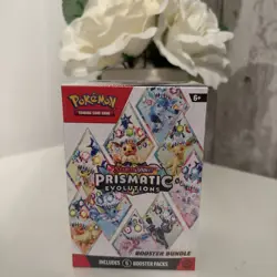 Pokemon TCG Scarlet & Violet Prismatic Evolutions Booster Bundle Sealed, 6-Pack - Image 1