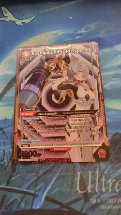 Union Arena Evangelion Proto Type 00 Rei Ayanami SR Foil UE15BT/EVA-1-080 - Image 1