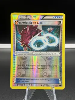 Pokemon TCG XY:Breakpoint Gyarados Spirit Link 101/122 Reverse Holo Card MP 2016 - Image 1