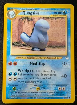 Yuka Morii Quagsire 48/64 Neo Revelation Vintage Pokemon Card LP - Image 1