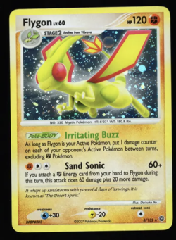 Flygon 5/132 Secret Wonders Holo Rare Pokemon Card HOLO BLEED ERROR - Image 1