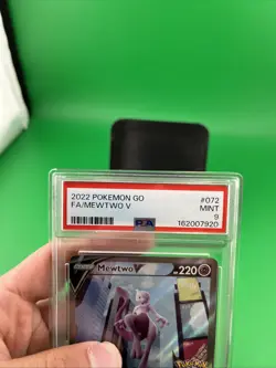 Mewtwo V (Alternate Full Art) 072/078 Pokemon GO Holo, Graded PSA 9 Pokemon card - Image 3