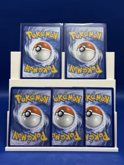 Pokemon TCG Meowth Lot of 5 Near Mint Condition English Cards - Image 2