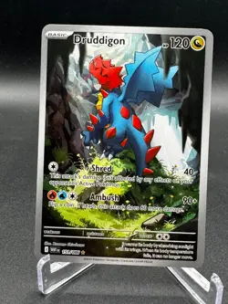 Pokemon TCG Druddigon 151/086 White Flare Illustration Rare Holo Card English NM - Image 1