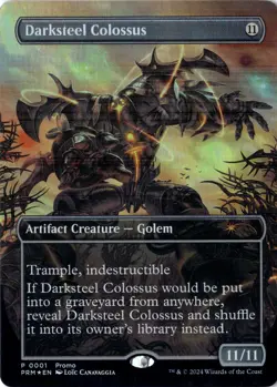 Darksteel Colossus NM/M* FOIL BORDERLESS Unique PROMO 0001 mtg-UnltdCards - Image 1