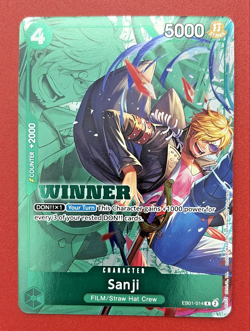 Sanji (Winner Pack 2025 Vol. 1) EB01-014 One Piece Promotion Cards Foil - Image 1