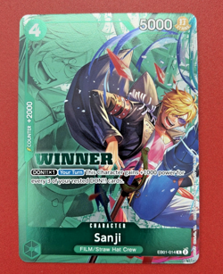 Sanji (Winner Pack 2025 Vol. 1) EB01-014 One Piece Promotion Cards Foil - Image 2