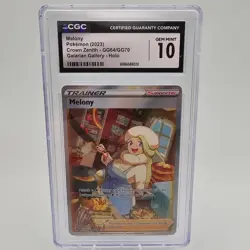 Melony GG64/GG70 SWSH Crown Zenith Holo Alt Full Art Pokemon Card CGC 10 - Image 1