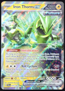 Pokemon TCG Iron Thorns ex 077/167 Twilight Masquerade Double Rare Card - LP - Image 1