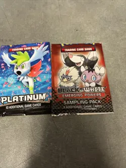 Pokemon Platinum, Black And White Sample Pack Art,[ No Cards] - Image 2