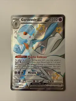 Gardevoir EX 217/091 Shiny Ultra Rare 2024 Pokemon Paldean Fates Full Art Card - Image 1