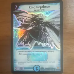 Wizards of the Coast King Depthcon Creature Card Double Breaker Holo S4/S10 2004 - Image 3