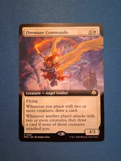 Firemane Commando (Extended Art) Commander: March of the Machine NM Magic MTG - Image 1