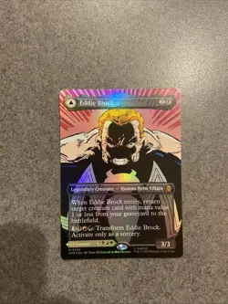 Mtg Magic Spider Man Eddie Brock Mythic Foil Full Art Venom SSP - Image 1