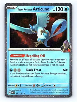 Team Rocket's Articuno - 051-182 (Cosmos Holo) Holo 051/182 Miscellaneous Cards - Image 1