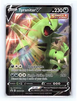 Tyranitar V Holo SWSH109 SWSH: Sword & Shield Promo Cards Promo LP - Image 1