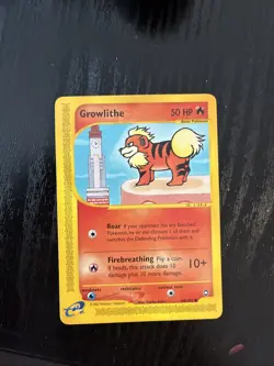 Aquapolis Growlithe Regular Card 2003 Common, 80/147 - Image 1