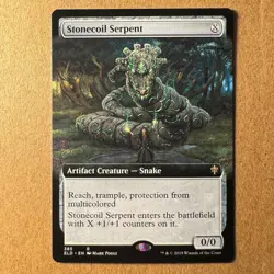 MTG ~ Stonecoil Serpent ~ Extended Art ~ ELD Throne of Eldraine ~ #385 ~ NM - Image 1