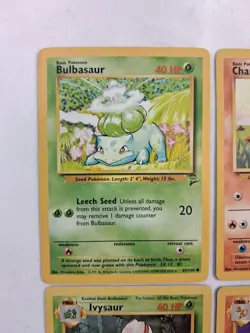 Pokemon Base Set Starters + Evolutions + Pikachu + Eevee+Jigglypuff- Exact Cards - Image 2