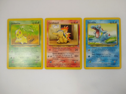 Pokemon Gen 2 Starters - Chikorita Cyndaquil Totodile - Exact Cards! - Image 1