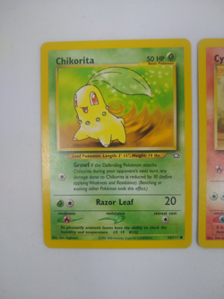 Pokemon Gen 2 Starters - Chikorita Cyndaquil Totodile - Exact Cards! - Image 2