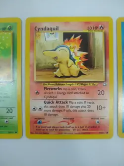 Pokemon Gen 2 Starters - Chikorita Cyndaquil Totodile - Exact Cards! - Image 3