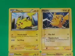 The Legendary Pokemon Pikachu Holo's Reg Detective Pikachu Cards Lot Of 4 - Image 3