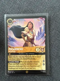Disney Lorcana TCG Winterspell Pocahontas Peacekeeper Legendary Non Foil 22/204 - Image 1