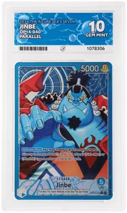 One Piece TCG - Jinbe OP14-040 (Alternate Art) ACE 10 - The Azure Sea's Seven - Image 1