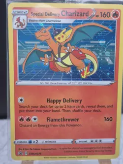 Pokemon TCG Special Delivery Charizard SWSH075 SWSH Promo Holo Sealed - Image 2