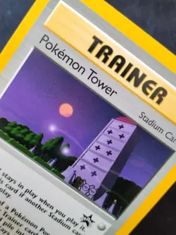 Pokemon Card " Trainer Pokemon Tower " League Promo Black Star #42 WOTC 2002 EX - Image 2