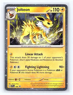 Jolteon - (Cosmos Holo) Holo 169 SV: Scarlet & Violet Promo Cards Rare NM - Image 1
