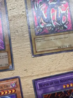 DAMAGED BINDER BENT YUGIOH Card Lot Blue Eyes White Dragon Dark Magician Jinzo - Image 4